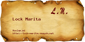 Lock Marita névjegykártya